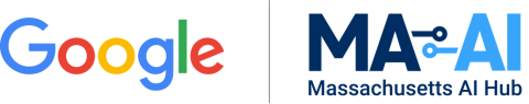Google + MA AI Hub logos